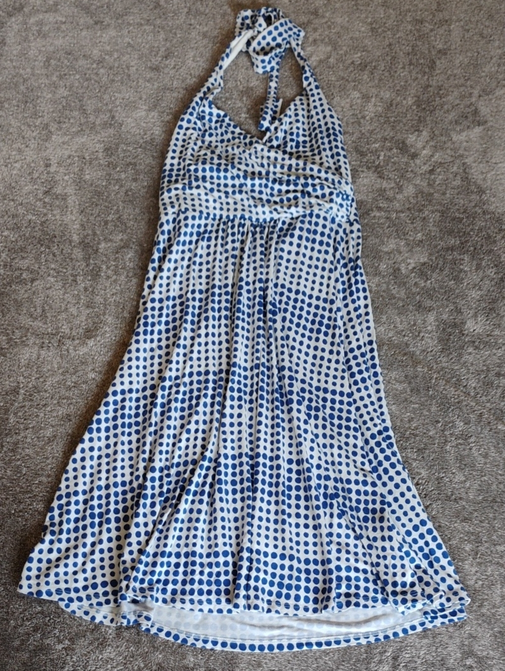 Boden Polka Dot Halter Dress